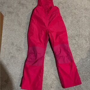 Lands' End Red and Black Snow Bib